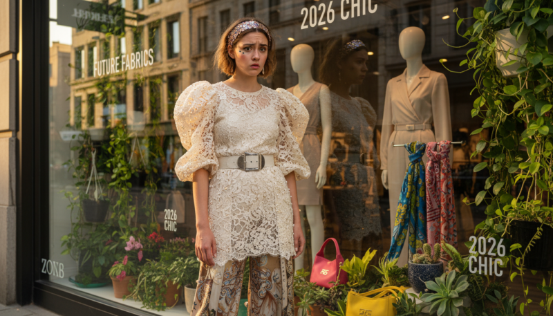 Modne greške sa čipkom i balon rukavima