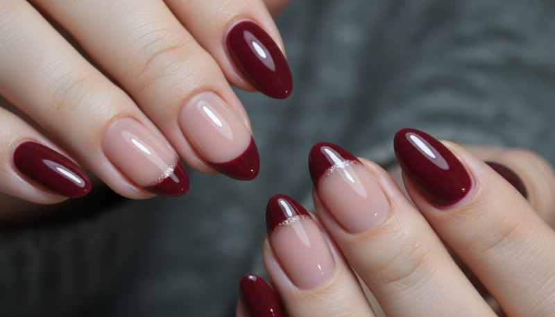 bordo french manikir gel