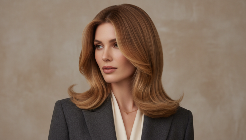 dugi bob sa slojevima frizerski salon