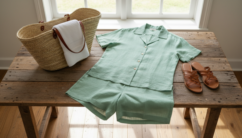 laneni komplet za leto