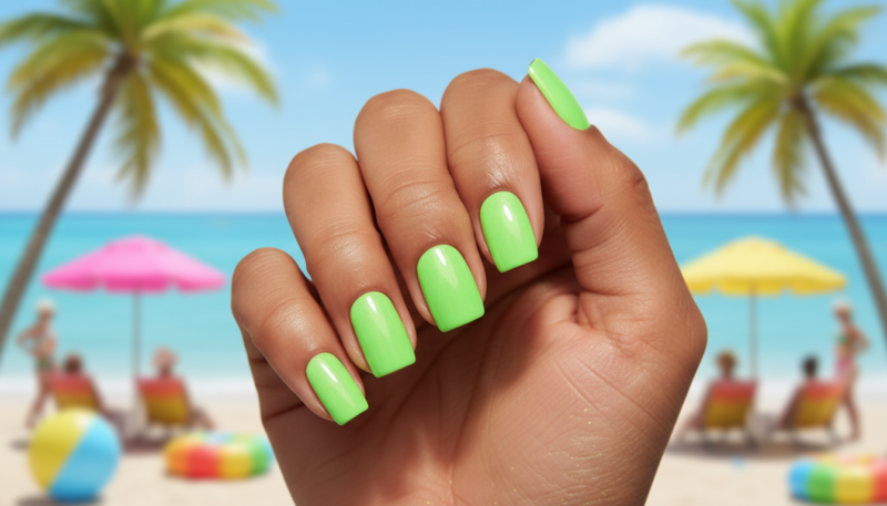 neon zeleni lak za nokte