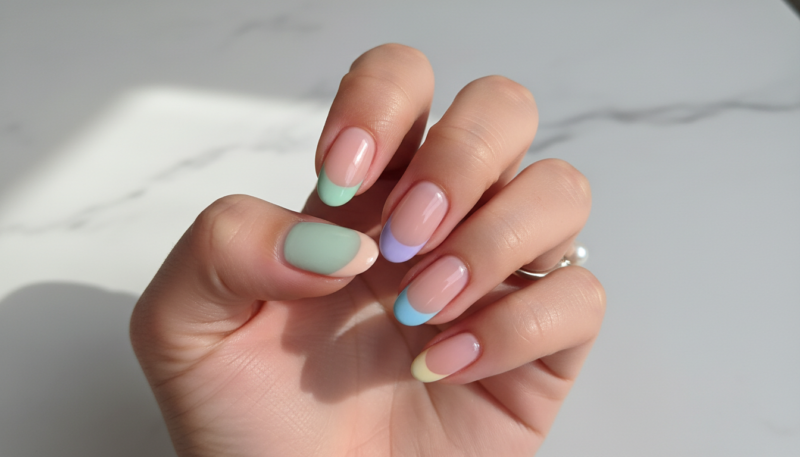 pastelni french manikir gel lak