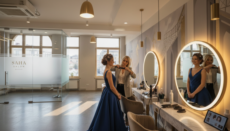 profesionalni frizer za svečane frizure Beograd