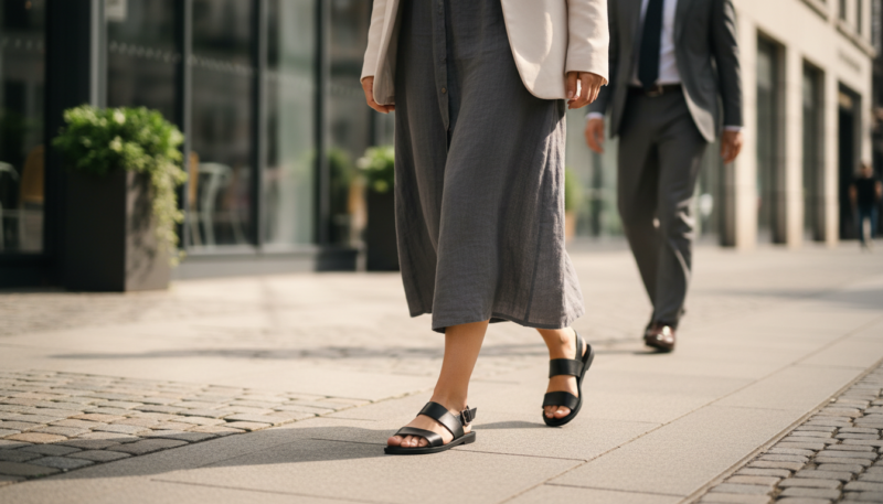 ravne sandale sa kaišićima