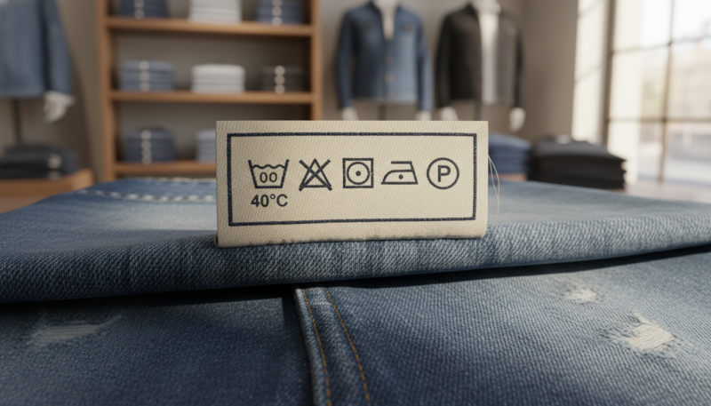 simboli na etiketi farmerki za održavanje