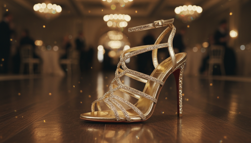 zlatne sandale ženske